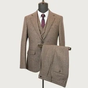 Neueste maßge schneiderte Anzug Suppler Herren Khaki Anzug Kleid italienischen Stil formale Schneider Slim Fit Anzüge für Männer