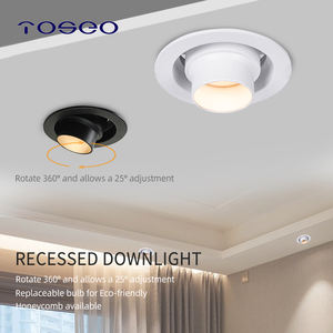 Projecteur encastré de design moderne à lumière LED commerciale réglable avec éclairage intérieur rétractable en aluminium Cob - Product Image 2