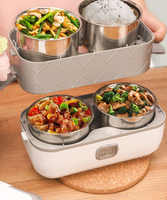 Boîte à lunch multifonction pour fabricants, chauffante, isolante, à brancher, pour cuisson vapeur, conteneur alimentaire électrique thermique mini
