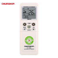 Télécommande universelle pour climatiseur K-1038E, code fixe, en plastique, portée 100m, fonction minuterie, affichage numérique LED