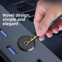 22mm Zinklegierung 12V 1.5A Einbau-3.5mm-Stereo-Audio-Buchse mit Pigtail-Kabel für RV, Marine und Auto-Audio-Modifikation