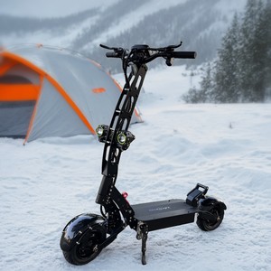 Long Range 11 Inch R6 Escooter 60v Custom 30ah 40ah Big Lithium Battery Power Sports Scooter Dual <b>Hub</b> Motor R6 60volt 6000watts - Product Image 5