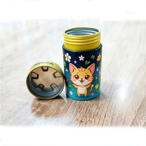 150ML Aluminum Airtight Herb Container Round Metal <b>Jar</b> With Child Proof Lid for Edible Candies Gummies Tobacco Herbs Storage - Product Image 2