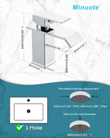 Offre Spéciale salle de bain Chrome lavabo robinet bain mélangeur cascade évier robinet