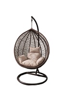 Fauteuil suspendu polyvalent en osier en forme de nid d'oiseau, chaise balançoire en forme de goutte d'eau pour appartement, hôtel et cour