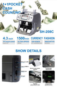 Contadores de Notas NUMEN em Promoção, Máquina de Contagem de Dinheiro para Bancos - Product Image 6