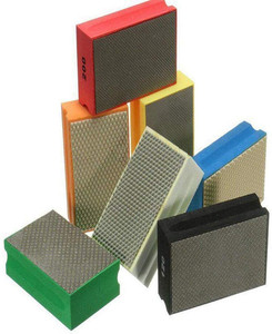 Éponge de ponçage <span class=keywords><strong>diamantée</strong></span>, tampon de polissage manuel, grain 200, pour le polissage du verre, de la pierre, des carreaux, OEM - Product Image 3