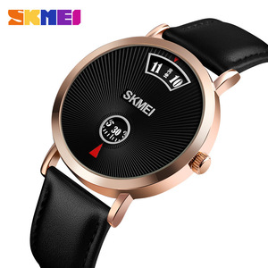 Skmei Men's Quartz Watch Black Mesh Strap Analog Waterproof 50m Business Style 10mm Thickness Magnetic Buckle Model 1489 - Product Image 4