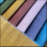 Tissu de velours tricoté imprimé non brillant pour canapé et rideaux, ignifuge, imperméable et respirant
