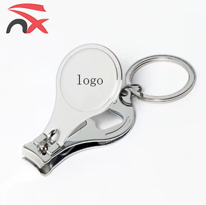 Logo personnalisé Fournisseur professionnel Vente en gros Ciseaux coupe-ongles en acier inoxydable Porte-clés - Product Image 2