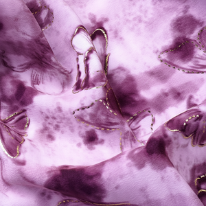 Impresión digital de Flora de poliéster a precio directo de fábrica con tela de lámina tejida con purpurina para ropa de mujer - Product Image 1