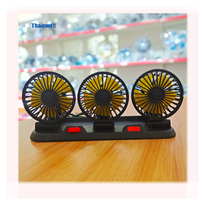 Usine personnalisée trois têtes tableau de bord ventilateur de camion 24v trois 3 têtes ventilateur de voiture de refroidissement 12v - Product Image 2