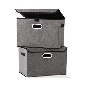 High Quality Foldable Fabric <strong>Storage</strong> Boxes <strong>Bins</strong> With <strong>Lid</strong> for Dress Clothes Toy <strong>Storage</strong> - Product Image 1