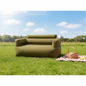 Automatic <b>Inflatable</b> Double <b>Sofa</b> Portable Air Couch Modern PVC Fabric Customized Color for Outdoor Camping Living Room Park - Product Image 4
