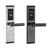 Verrouillage de porte d'hôtel en nuage numérique intelligent d'usine OEM Carte à puce Interphone Tuya Ttlock Serrure d'hôtel intelligente