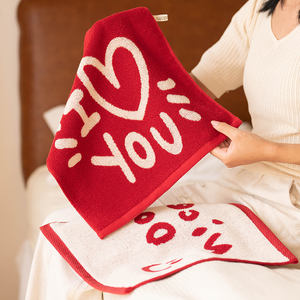 Mini serviette en coton jacquard 34x34cm, teinte en fil, écologique, séchage rapide, douce, respectueuse de la peau, absorption rapide, logo personnalisé, pour <span class=keywords><strong>le</strong></span> sport, direct usine - Product Image 2