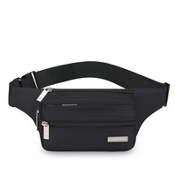 Sac bandoulière carré unisexe léger et minimaliste avec chaîne et gaufrage ; Porte-carte d'identité et pochette pour téléphone ; Sac banane en nylon