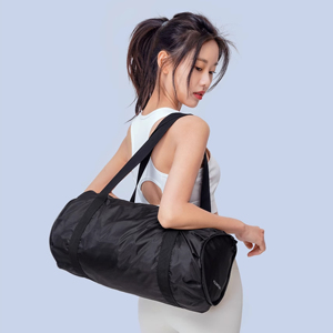 Sac de sport en nylon ultraléger de forme ronde, imperméable, pliable, sac de voyage, sac de sport avec logo personnalisé - Product Image 3