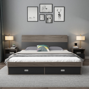 Cama Premium <span class=keywords><strong>de</strong></span> Estilo Simple con Estructura Silenciosa para Habitaciones <span class=keywords><strong>de</strong></span> Hoteles Boutique y Apartamentos Urbanos - Product Image 3