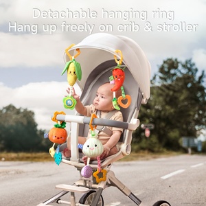Tumama Kids New Trending Baby Products Cute Vegetal Hanging Rattle Set Sonajeros <span class=keywords><strong>de</strong></span> felpa suave Mordedor Juguetes para niños Cuna Cochecito - Product Image 3