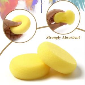 Spugna Circolare Gialla per Pittura, Spugna Sintetica per Artisti, Spugna per Acquerello, Pittura, Artigianato, Ceramica, Uso Domestico - Product Image 4