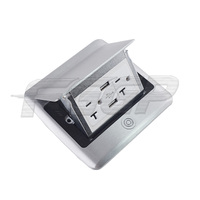 US américain usine approvisionnement cuisine pop up table comptoir prise prise montée avec usb ip44
