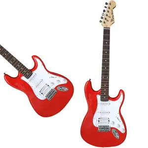 ชุดกีต้าร์ไฟฟ้า Guitarra Electrica,ชุดกีต้าร์ไฟฟ้าแบบกำหนดเองได้สไตล์ ST แบบแข็งทั้งหมดจากจีนขนาดเต็ม