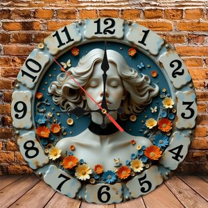 <span class=keywords><strong>Horloge</strong></span> murale en bois de 10 pouces en forme de table de billard avec des chiffres de boules colorées - Product Image 6