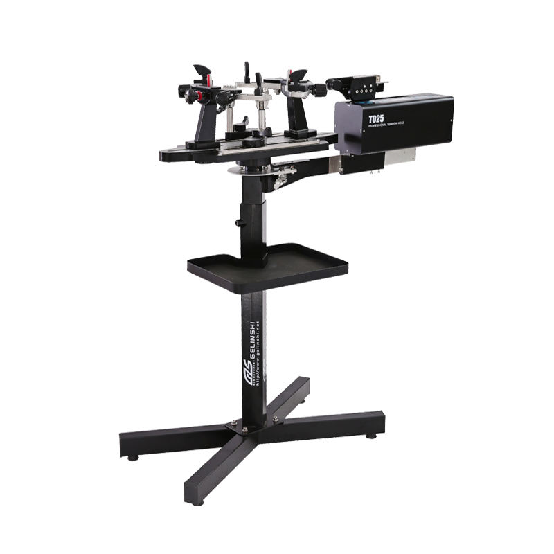 New 202 Steel Dual Use Stringing Machine for Tennis Badminton Automatic Base Clamp Digital Electronic 360 Rotating Plate