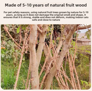 Best-seller su misura in legno massello gatto graffio e morbido velluto imbottitura Post salto piattaforme per animali domestici case e mobili - Product Image 2