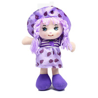 Schattige mooie roze/oranje/gele aardbei-oranje pluche speelgoedjes, mooie fruitthema kledingpop cadeau voor kleine meisjes groothandel