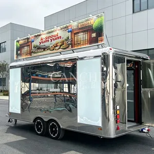 Carrito de Comida Móvil Popular en la UE, de Acero Inoxidable, para Helados y Donuts, para Venta Ambulante en la Calle - Product Image 1