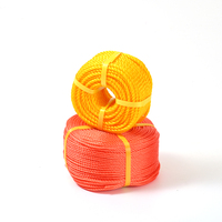 Cuerda de Polietileno Naranja de 3 Hilos, 10 mm x 220 Metros, Cuerda de Polietileno Trenzada, Cuerda de Polietileno de Alta Densidad (HDPE) con Verde de 12 mm, 15 mm, 24 mm