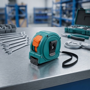 Cinta Métrica <span class=keywords><strong>de</strong></span> Acero con Carcasa <span class=keywords><strong>de</strong></span> Plástico, Retráctil, con Bloqueo y Clip para Cinturón, para Construcción - Product Image 1