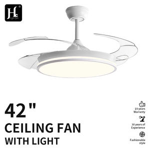 Ventilador de Techo LED Moderno de 42 Pulgadas con Luz y Control Remoto, Lámparas de Techo Invisibles para Interiores, para Dormitorio - Product Image 3