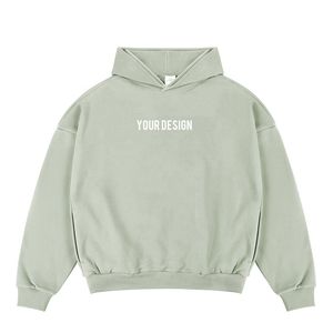 Jersey grueso francés Terry de gran tamaño Baggy Hoodie hombres de alta calidad de algodón en blanco 450 GSM Hoodie diseño personalizado - Product Image 2