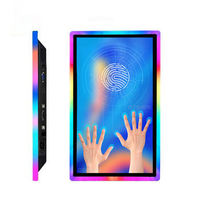 23.8Inch 60Hz IPS LCD Capacitive Touch Gaming Monitor 1920x1080 DVI Interface LED Bar Surround Screen for Arcade Game Cabinet