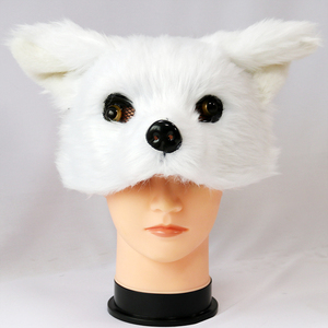 Máscara de <span class=keywords><strong>Animal</strong></span> Peludo Realista, Disfraz de Zorro, Tocado de <span class=keywords><strong>Animal</strong></span>, Máscara de Media Cara de Piel Sintética para Adultos - Product Image 2