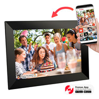 Dijital fotoğraf ahşap çatkı duvar monte elektronik fotoğraf albümü fotoğraf çerçevesi, reklam makinesi olarak kullanılan destek Video müzik resimleri