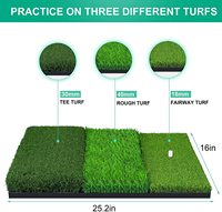 Tapis de golf 3 en 1 pliable extérieur, intérieur, entraînement de conduite, entraînement de frappe