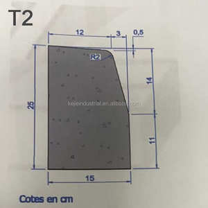 <span class=keywords><strong>Moule</strong></span> en plastique pour <span class=keywords><strong>bordure</strong></span> de carrelage en <span class=keywords><strong>béton</strong></span> préfabriqué de forme T3 - Product Image 2