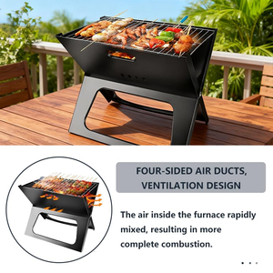 <span class=keywords><strong>Barbecue</strong></span> Elettrico Portatile Pieghevole in Acciaio Inox Fire Sense per Campeggio, Viaggi, Picnic, Giardino e Spiaggia - Product Image 4
