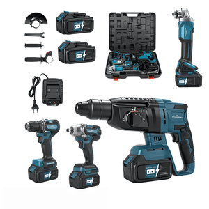 <span class=keywords><strong>Kit</strong></span> Combo di Utensili Elettrici Cordless di Alta Qualità, Doppia Batteria al Litio 20V, Motore Brushless, Set con Cassetta degli Attrezzi in Acciaio OEM - Product Image 1
