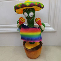 Offre Spéciale chantant et dansant parlant électrique Cactus jouets en peluche intelligent interactif livraison gratuite Cactus pour enfants modèle USB