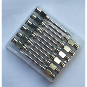 Aguja <span class=keywords><strong>Veterinaria</strong></span> Reutilizable de Acero Inoxidable 2.1 de Alta Calidad con Cierre Luer, Vida Útil de 3 Años para Inyectar Microchips en Múltiples Especies - Product Image 5