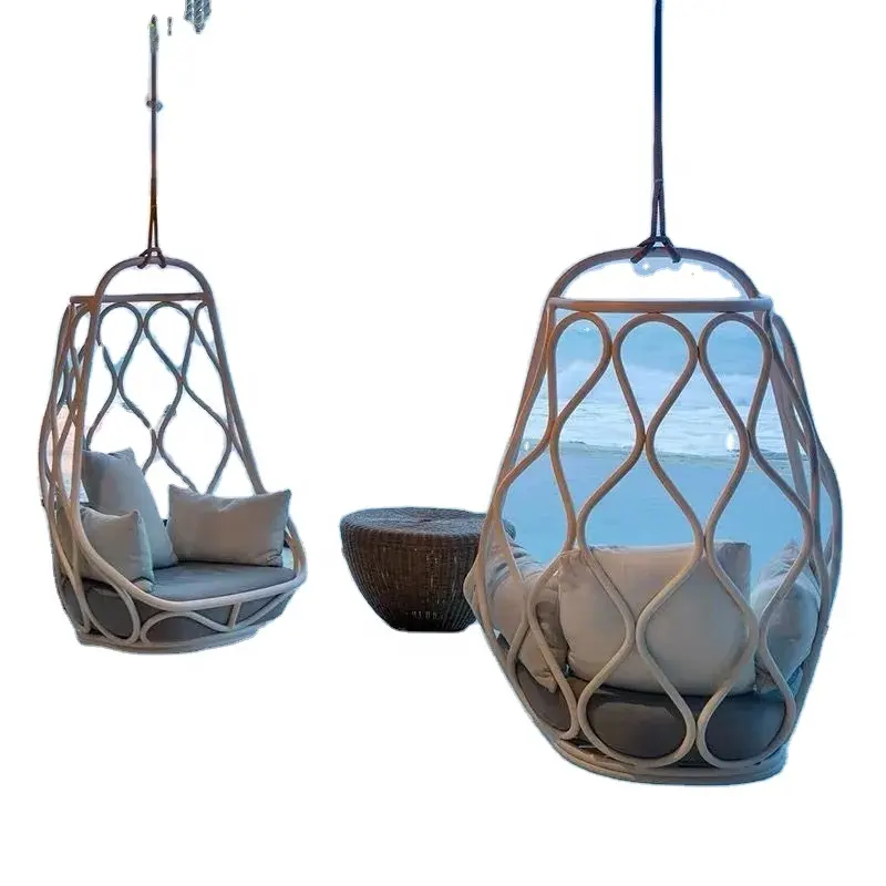 Modern outdoor swing hanging basket leisure home single hammock hotel cradle chair