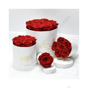 Vero naturale lunga vita duratura eterno immortale eterno conservato <span class=keywords><strong>rose</strong></span> testa fiore in scatola regalo per San Valentino regalo - Product Image 3