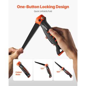 เลื่อยวงเดือน5นิ้วพับได้มีด้ามจับแบบนุ่มเลื่อยพีวีซี drywall - Product Image 3