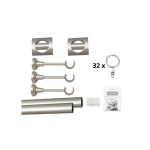 Juego Completo de Riel de Techo Doble de PVC Resistente Bojanek para Colgar Cortinas de Ventana con Ganchos de Deslizamiento Suave y Kit de Riel Resistente - Product Image 4