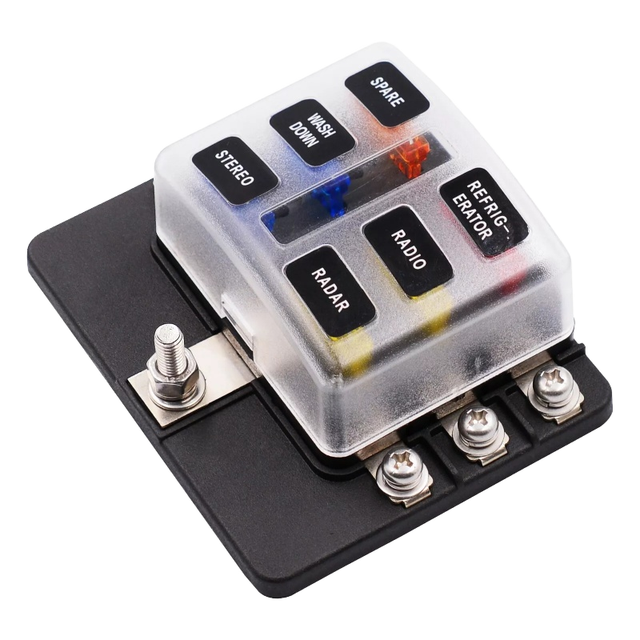 Genuine 250V Marine Fuse Block Low Breaking Capacity Essential Auto Part Safe Car Boat Operation Made Durable Plastic